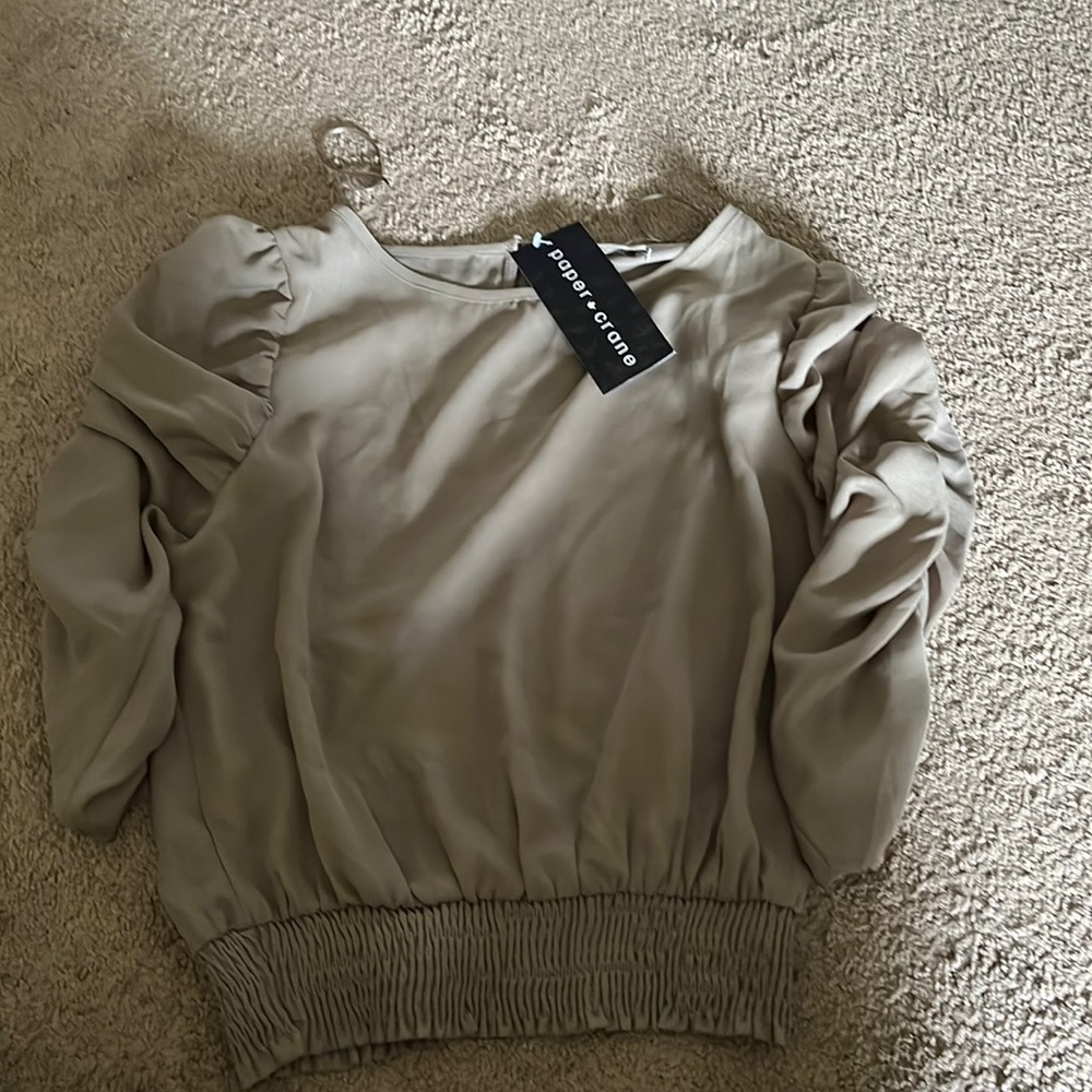 Green blouse by Paper Crane